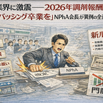 薬局業界に激震——2026年調剤報酬改定「門前バッシング卒業を」NPhA会長が異例の全面対決姿勢