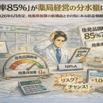 「後発率85%」が薬局経営の分水嶺になる ── 2026年6月改定、地薬体加算の新構造とその先にある収益戦略