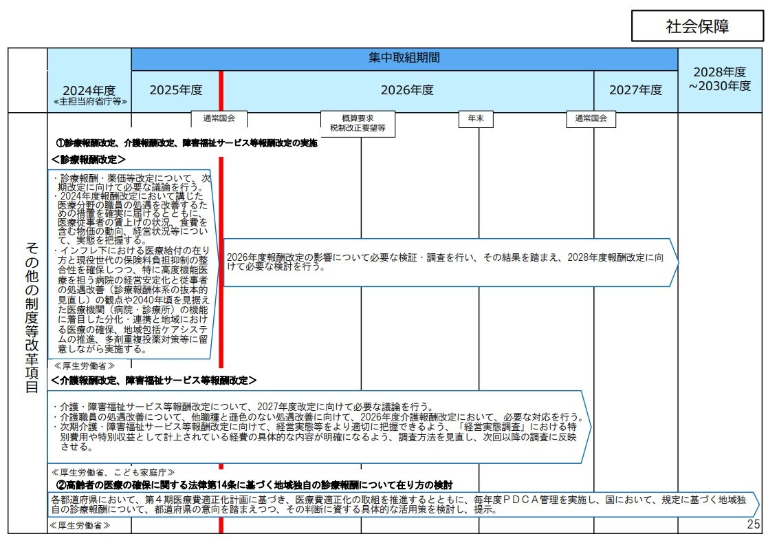 経済・財政新⽣計画 改⾰実⾏プログラム2025