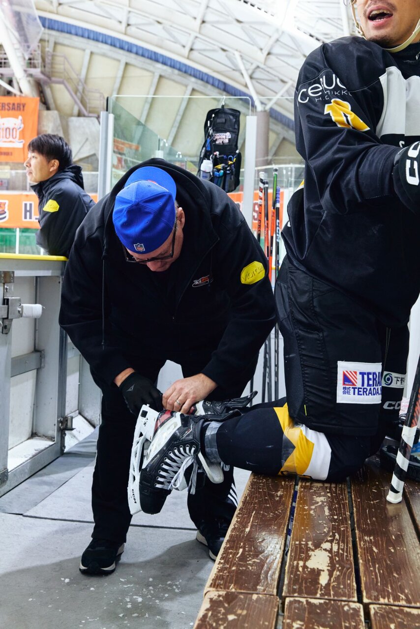 アイスホッケー取材