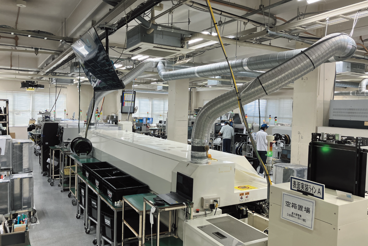 明石工場 基板実装ライン