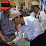 経済産業省 素材産業課長がブリヂストンBRM(株)を視察されました