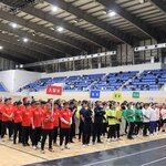 11チームが優勝を目指して戦う　BSJPタイヤ生産運動会