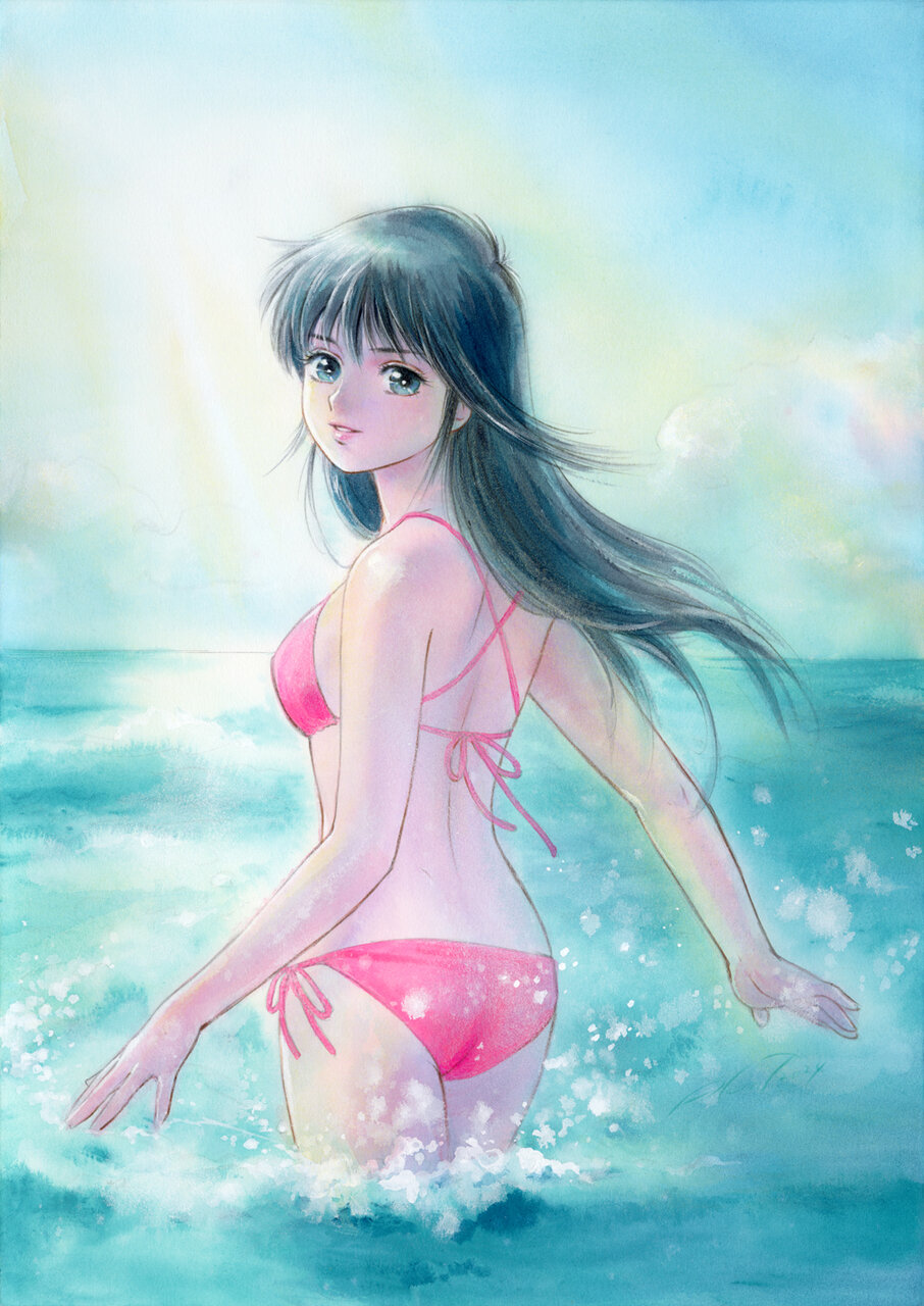 灰色のアルカディア　anniversary Art works Kimagure Orange Road 40th Anniversary Exhibition” will be