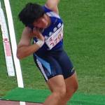 川口(生光学園)女子砲丸2位 全国中学校体育大会