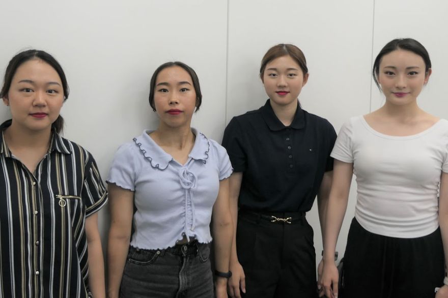世界選手権出場の玉川大学ダンスドリル・エアロビックチームに 競技メイク講座を開催