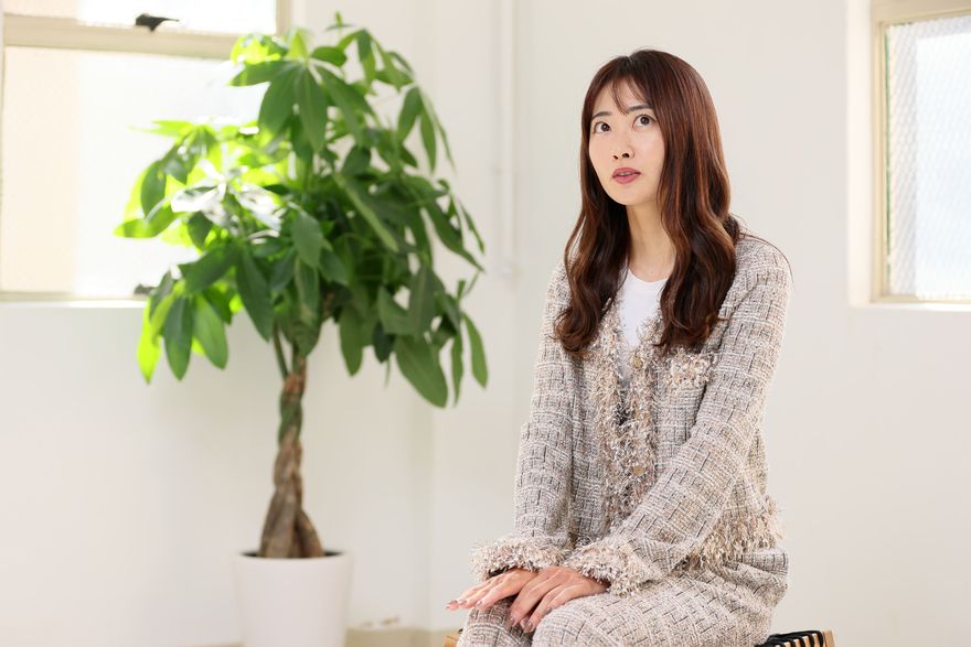 ゴルフを始めたころの話をする安田選手