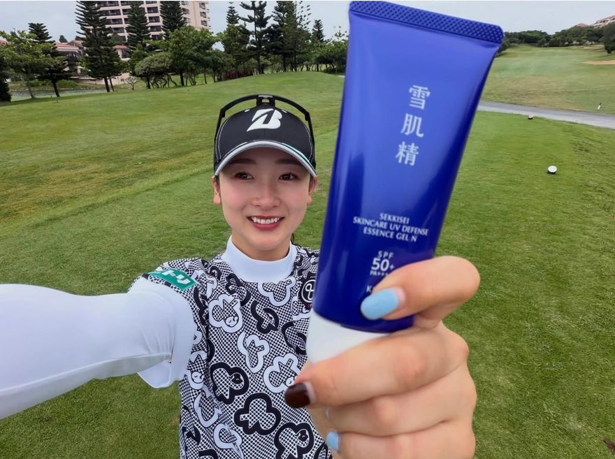 松田鈴英選手は試合中とオフで大違い？圧倒的な飛ばし屋の素顔に迫る！【女子ゴルファー質問リレー】