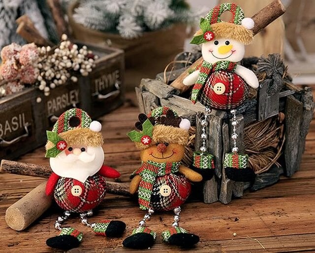 Amazon | Forhomelife クリスマスオーナメント 3個セット クリスマスツリー 飾り サンタ スノーマン トナカイ クリスマス 人形 ペンダント クリスマス雑貨 クリスマス 装飾 | 人形・動物 | おもちゃ (153831)