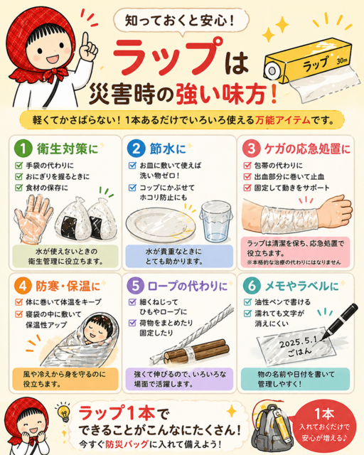 ラップ1本で守れる命。“いつものキッチン”が防災になる話|神田由佳(著者)|食から企業防災を支える管理栄養士・防災士 (154639)