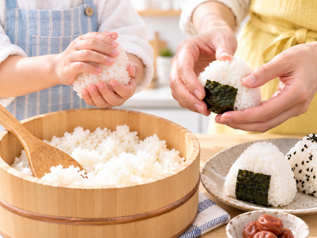 親子で楽しむおにぎり作り
