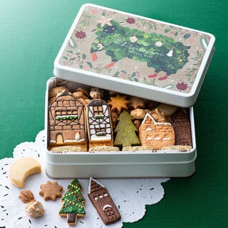 ひつじ組のクッキー缶『クリスマスの夜』11種をお取り寄...