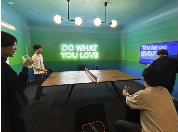 2回目はオフィスで卓球大会を開催！ 