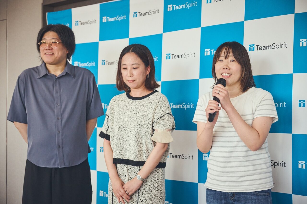 社員の多くの感謝を集めてTaco Awardを受賞した3名の皆さん。おめでとうございます！ 