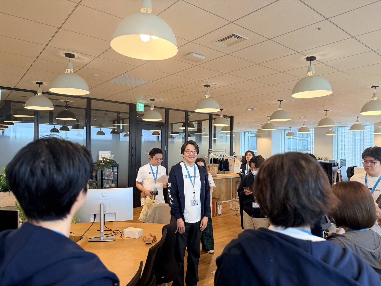 出発前の朝礼