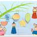 七夕飾り かわいい短冊 ・ 壁面飾り(台紙) 無料ダウンロード・印刷|幼児教材・知育プリント|ちびむすドリル【幼児の学習素材館】