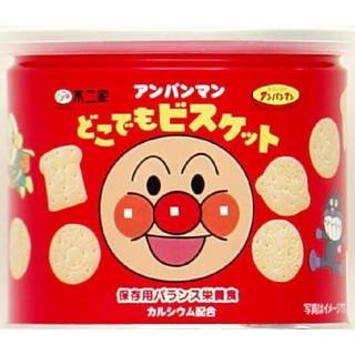 Amazon | 不二家 アンパンマン どこでもビスケット 保存缶 60g (9812)