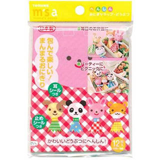 Amazon|へんしん おにぎりラップ どうぶつ 12枚入 (32054)