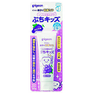 Amazon | ピジョン 親子で乳歯ケア ジェル状歯みがき ぷちキッズ ぶどう味 (医薬部外品) 50g (34976)