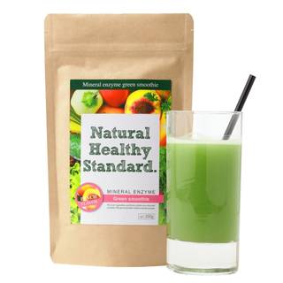 Amazon.co.jp:Natural Healthy Standard ミネラル酵素グリーンスムージー ピーチ味 200g (36954)