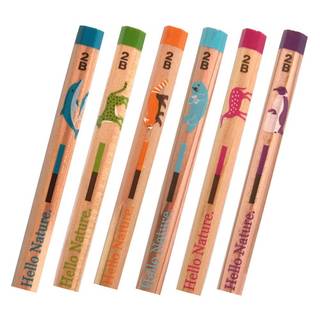 Amazon | トンボ鉛筆 鉛筆 ハローネイチャー かきかた 2B ドルフィン 1ダース (50767)