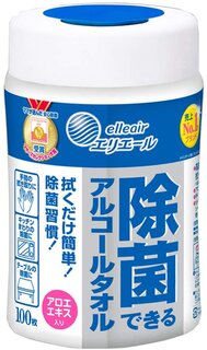 Amazon | エリエール 除菌できるアルコールタオル 本体 100枚入り (55108)