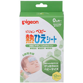 Amazon | ピジョン ベビー 熱ひえシート 8時間冷却 12枚入 (69393)