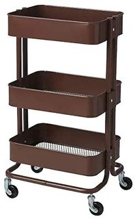 Amazon|RASKOG ロースコグ ワゴン, ダークブラウン (70560)