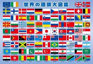 Amazon | 63ピース 子供向けパズル 世界の国旗大図鑑 ピクチュアパズル (75541)