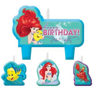 Amazon | Disney プリンセス リトルマーメイド アリエル バースデイ キャンドル デコレーション (87064)