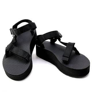 Amazon | (テバ) Teva レディース サンダル FLATFORM UNIVERSAL ブラック (94564)