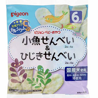 Amazon | ピジョン 元気アップカルシウム 小魚せんべい&ひじきせんべい 2枚×8袋 (101898)