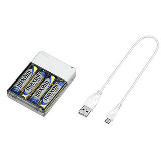 Amazon.co.jp:GREEN HOUSE モバイルバッテリー 乾電池式 (105570)