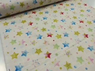 Amazon | ダブルガーゼ ポップな星柄 キナリ (107698)