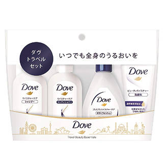 Amazon | ダヴ トラベルセット(シャンプー、コンディショナー、ボディウォッシュ、洗顔料) (113627)