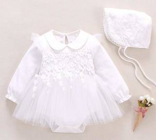 Amazon:S'Mベビー服 新生児女の子ドレス ロンパース結婚式フォーマル (113634)