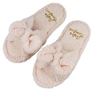 Amazon | レディースルームシューズ サンダル 可愛いリボンスリッパ (113698)