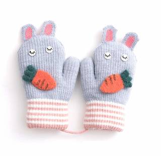 Amazon.co.jp: 子供用 ミトン手袋 キッズ ニット グローブ (114053)