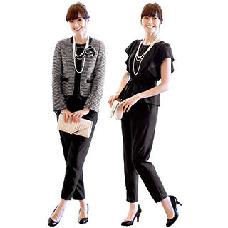 Amazon | RUIRUE BOUTIQUE パンツスーツ アンサンブル セット (120938)