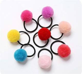Amazon | ヘアゴム キッズ 子供 ボンボン シンプル 子供髪飾り ヘアーアクセサリー (127982)