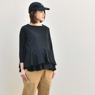 Amazon | Pearls 【マタニティ】【授乳口付き】授乳服 トップス ペプラムフレア (128106)