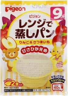 Amazon | ピジョン レンジで蒸しパン りんご&さつまいも 2食入 (131917)