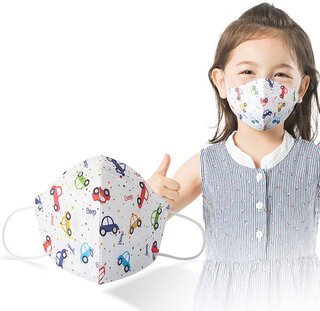 Amazon | AXBdoll マスク 使い捨てマスク 3D超立体型マスク 子供用マスク 小さめ 不織布マスク (50枚入, 車) (133761)