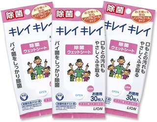 Amazon | 【まとめ買い】キレイキレイ 除菌ウェットシート ノンアルコールタイプ 30枚×3個パック (134398)