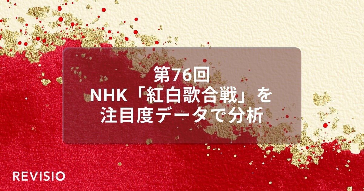 第76回NHK紅白歌合戦で視聴者が最も「くぎづけ」になったパフォーマンスシーン発表