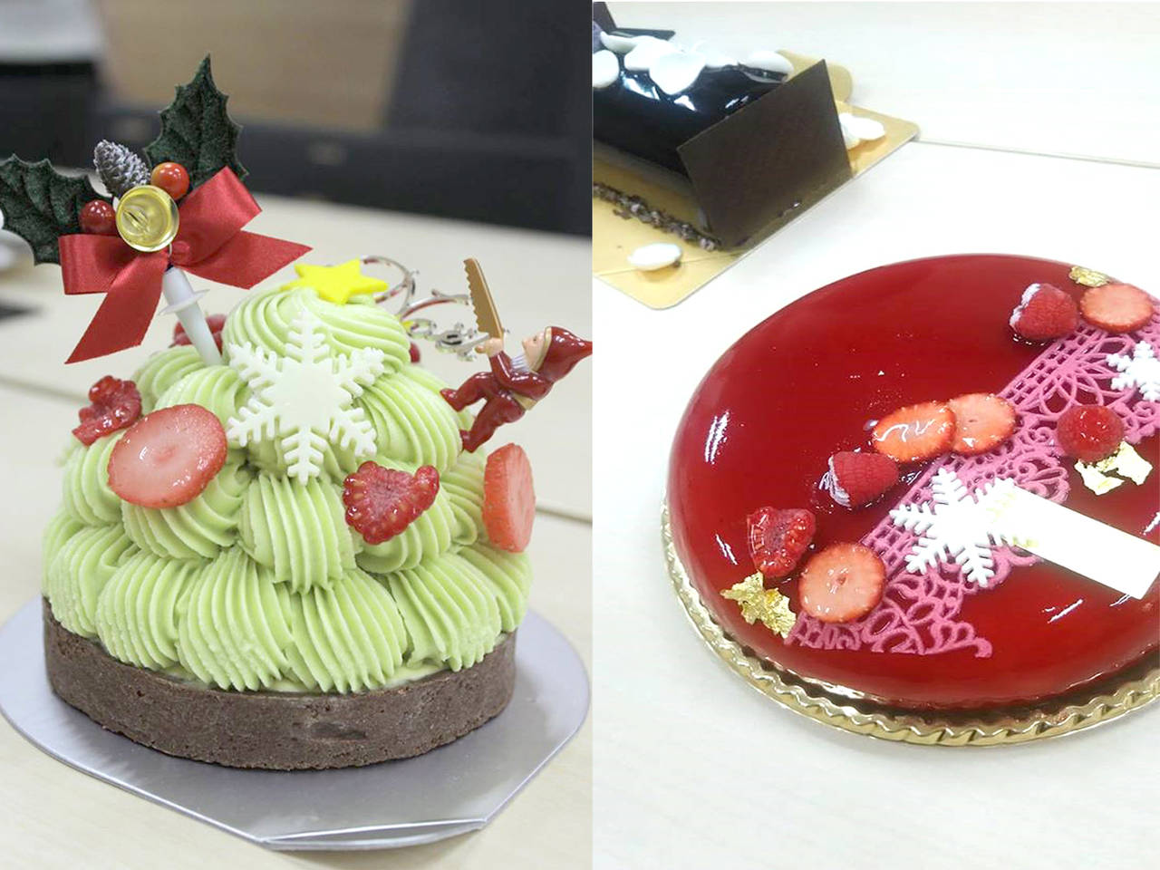 2016年クリスマスに食べたケーキの一部