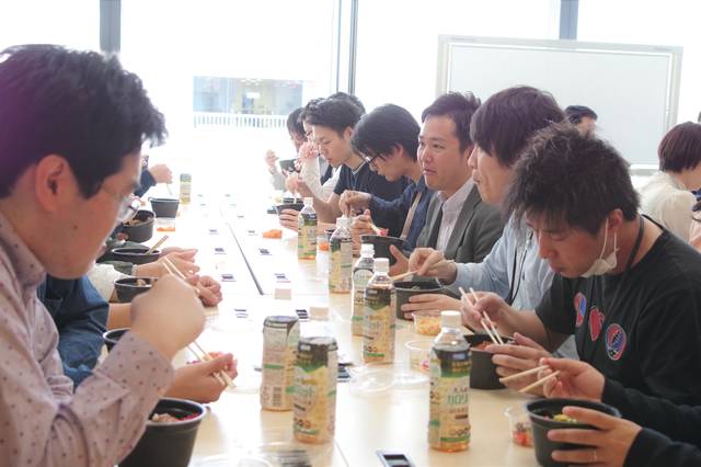 みんなで一緒に有難くいただきます!