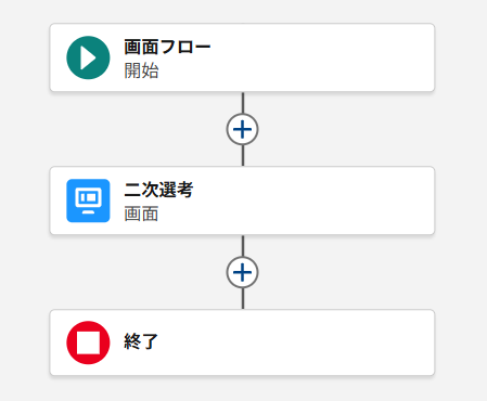 二次選考画面フロー