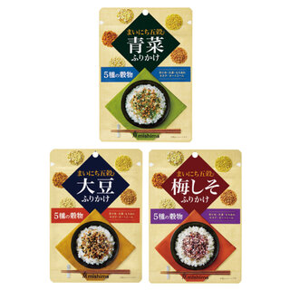 【関西】9月 読者プレゼント　C.まいにち五穀 大豆ふりかけ・梅しそふりかけ・青菜ふりかけ