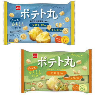 【関西】10月　読者プレゼント　E.ポテト丸6袋入 うすしお味・のり塩味 （2種各2袋セット）
